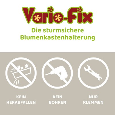 Blumenkastenhalter Standard / 2 Paar HB 15cm / FLB 133cm